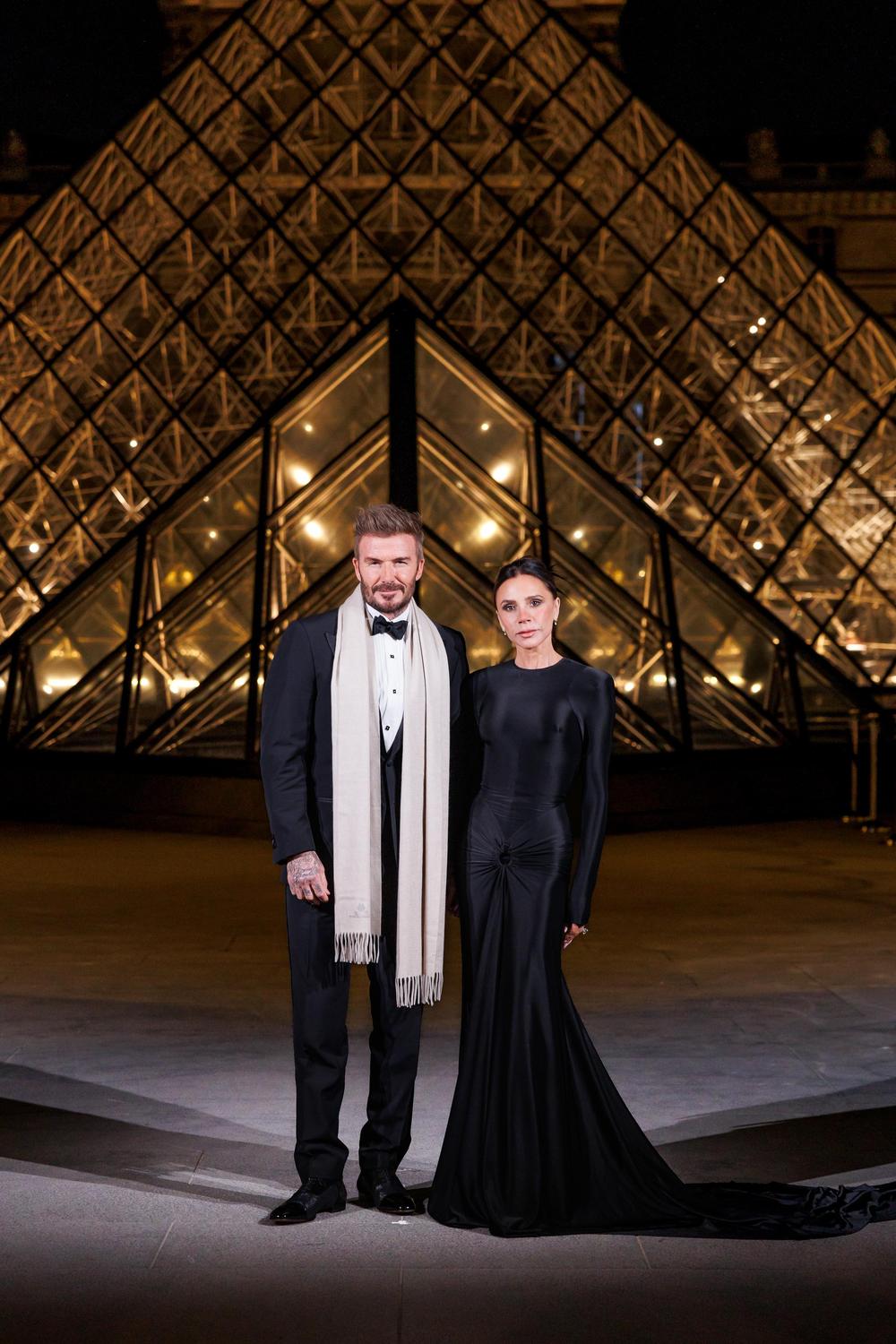 beckham au louvre diner