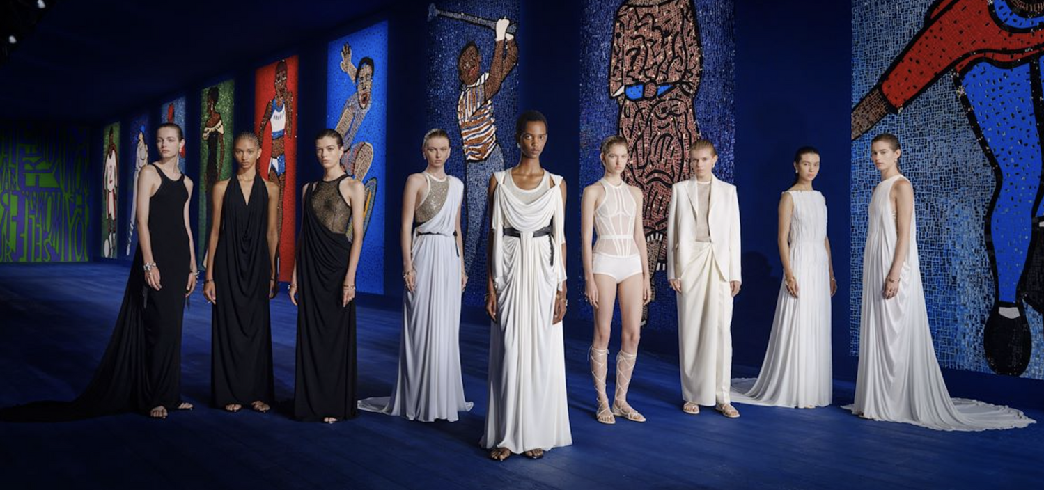 visite du décor du défilé dior juin 2024 au musée rodin
