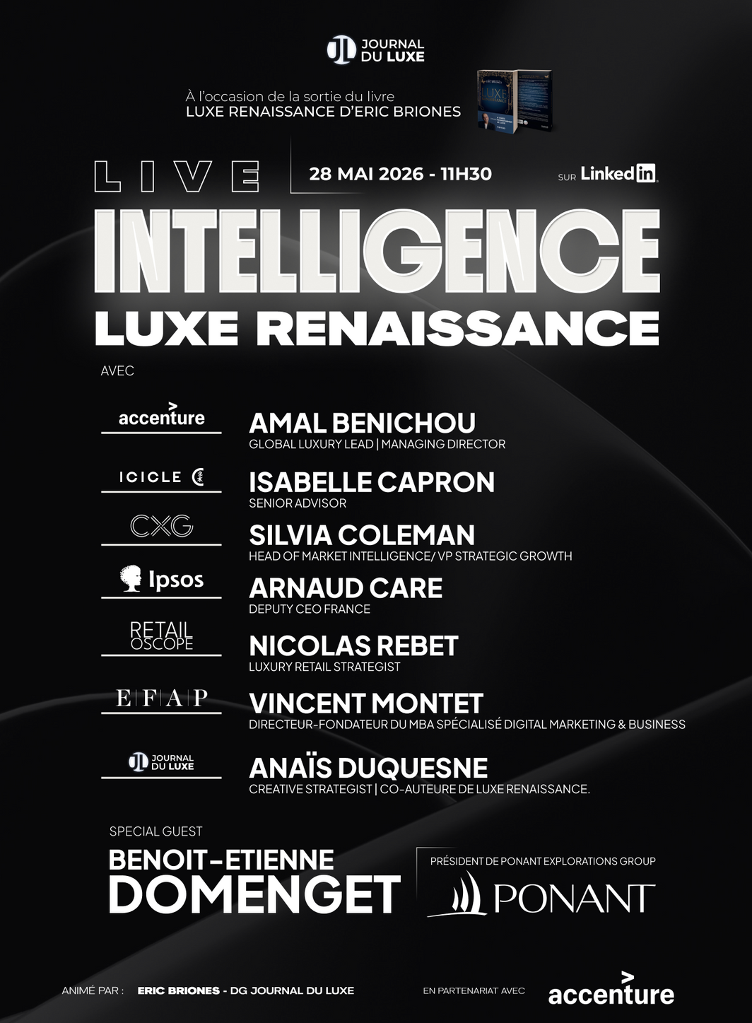 Live Intelligence spécial "Luxe Renaissance" : RDV le 28 mai