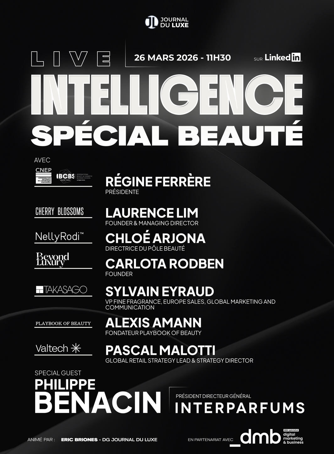 Live Intelligence spécial "Beauté" : RDV le 26 mars