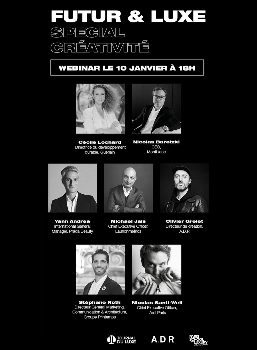 Webinar FUTUR & LUXE : Spécial Créativité.