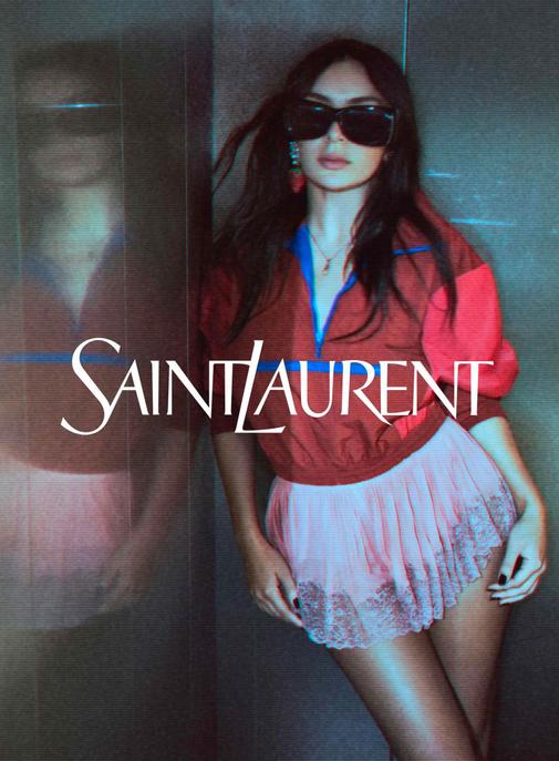Pour sa nouvelle campagne, Saint Laurent met Charli XCX sous vidéosurveillance