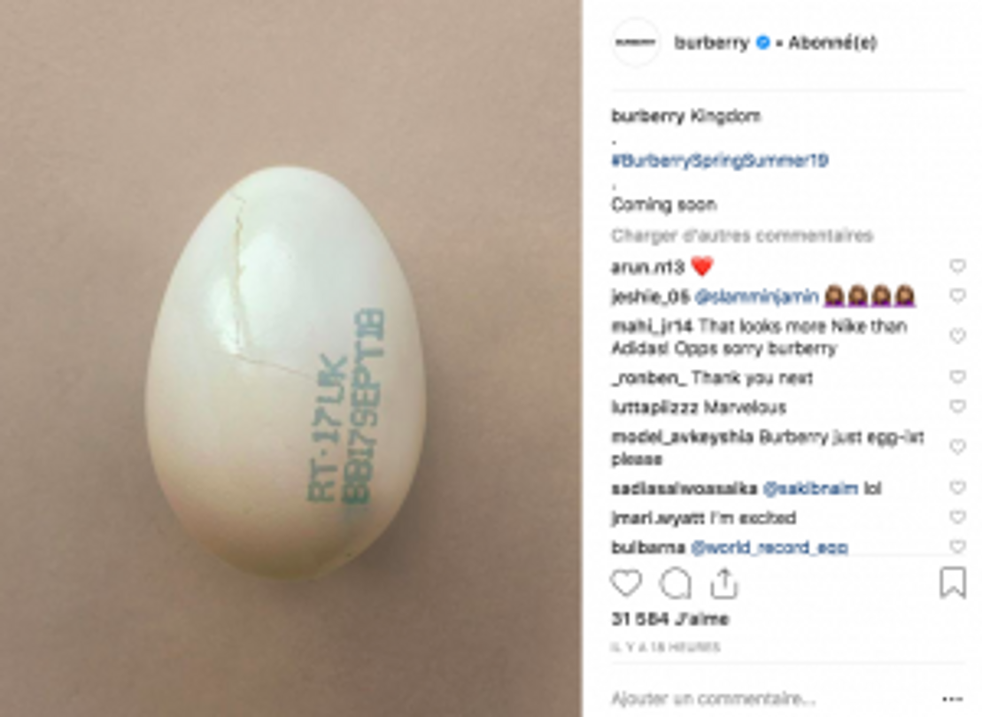 Burberry egg