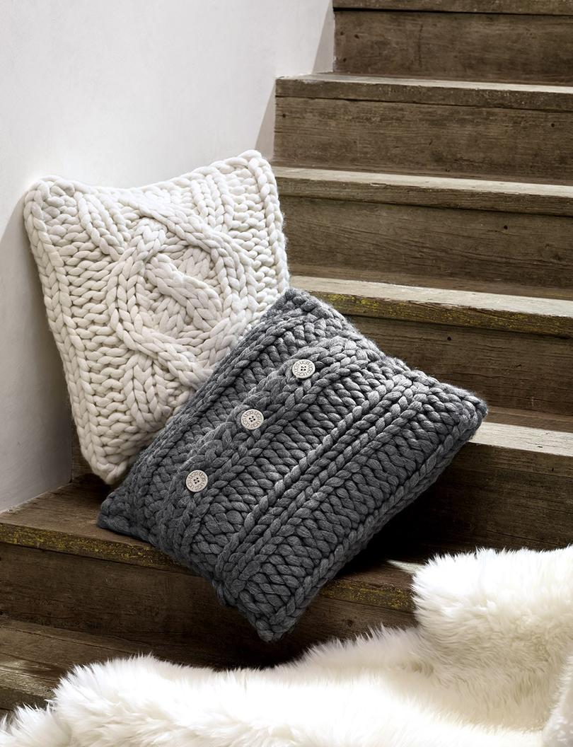F15-Oversized Knit Pillow-GREY-NAT