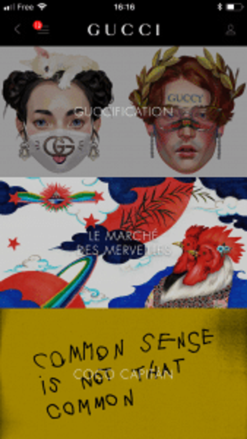 gucci application jeu