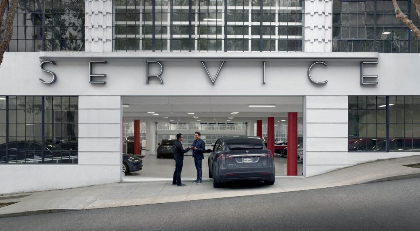 tesla réparation véhicule
