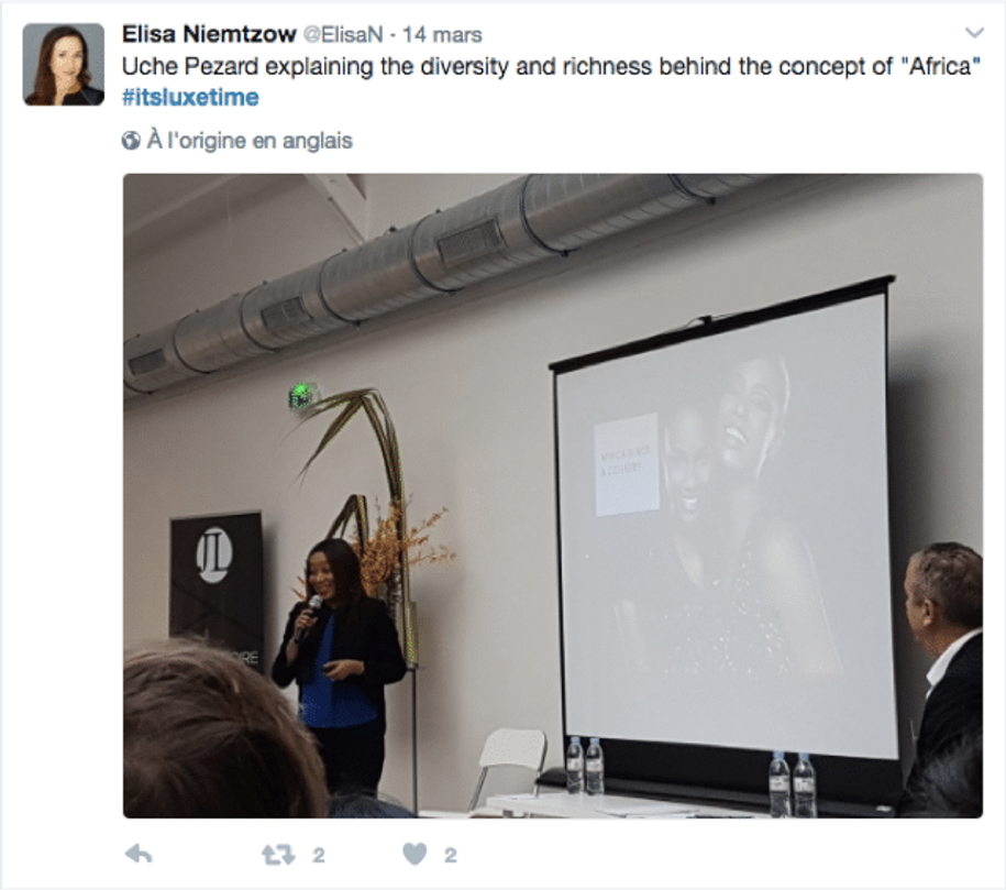 Cuche pesar talking about africa and luxury