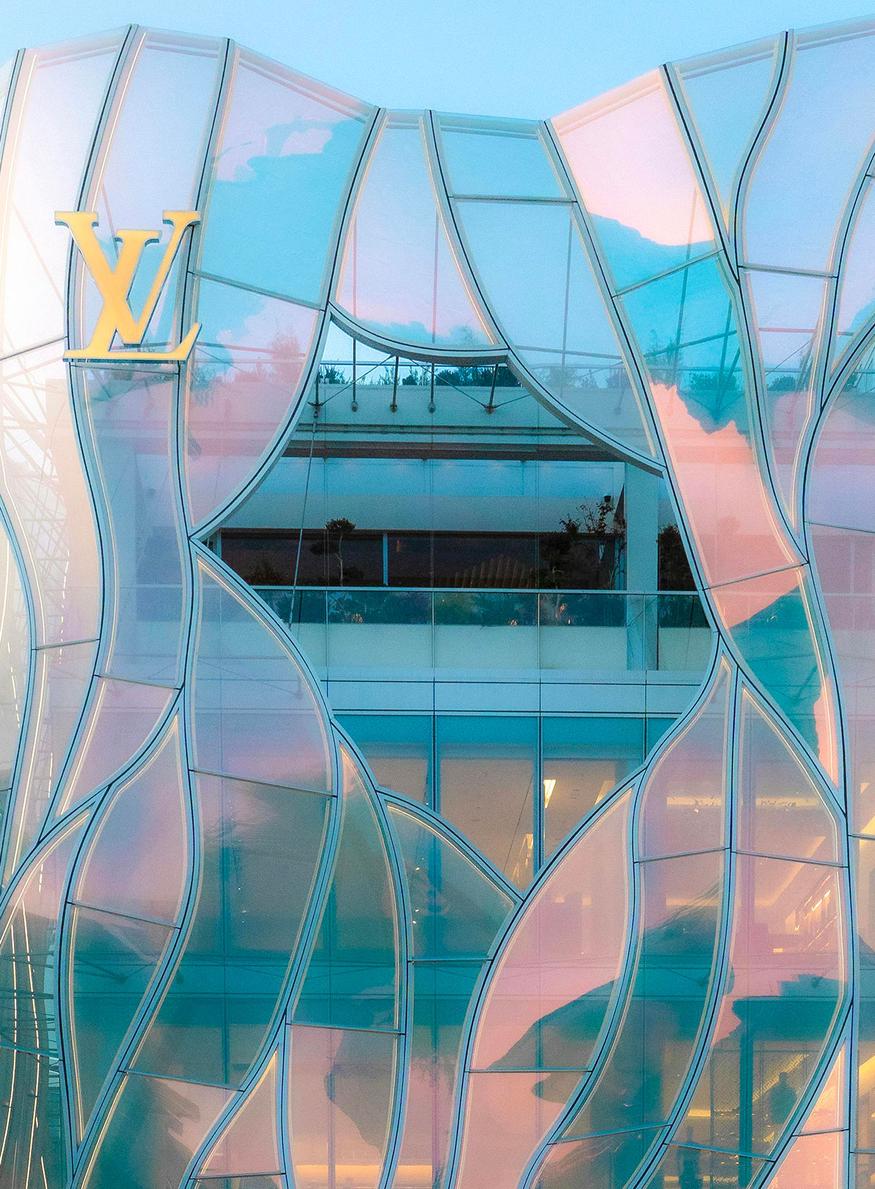 immeuble Louis Vuitton, l'une des marques du groupe de luxe LVMH qui dévoile ces résultats financiers ce 13 avril 2026