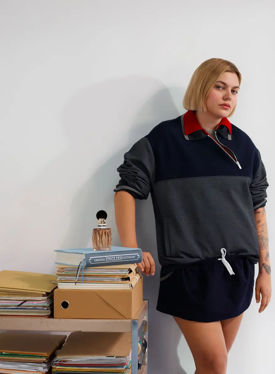 Louane, ambassadrice égérie beauté de Miu Miu