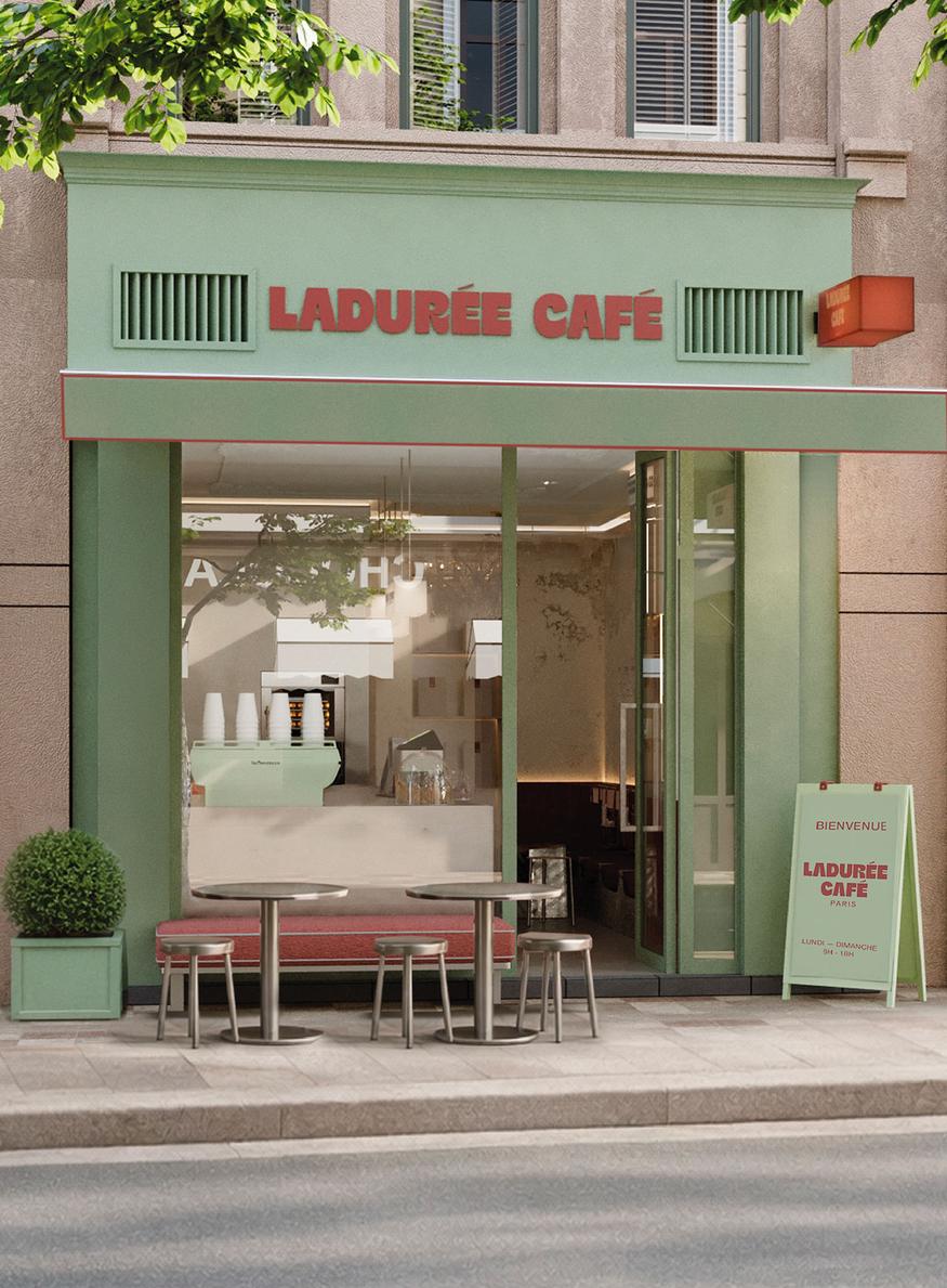 nouveau coffee shop Ladurée Café dans le 16ème arrondissement de paris, ouverture en mars 2026