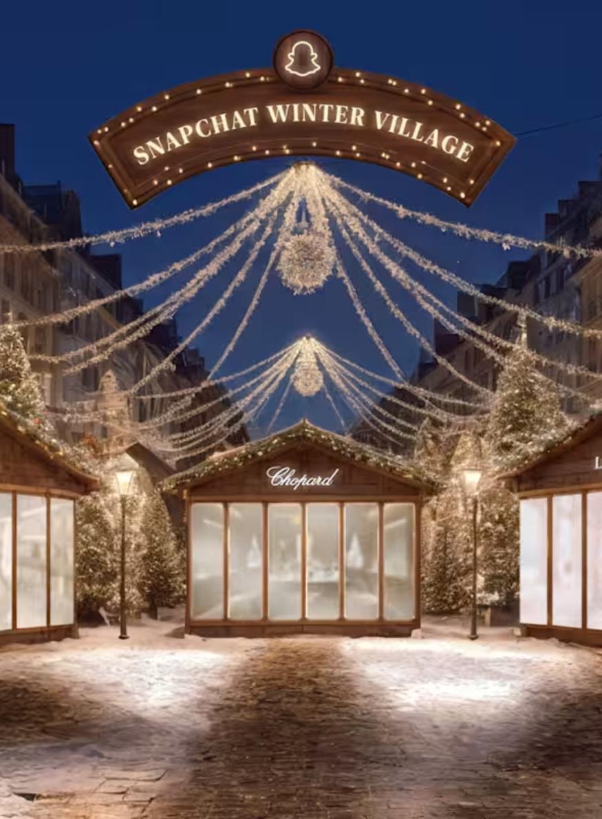 snapchat winter village