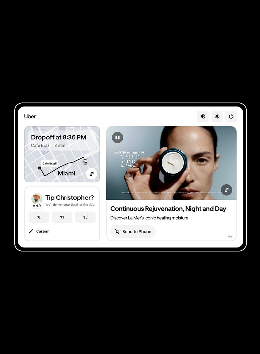 Uber, campagne La Mer, publicité beauté